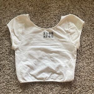 White Darc Sport Athletic Crop Top